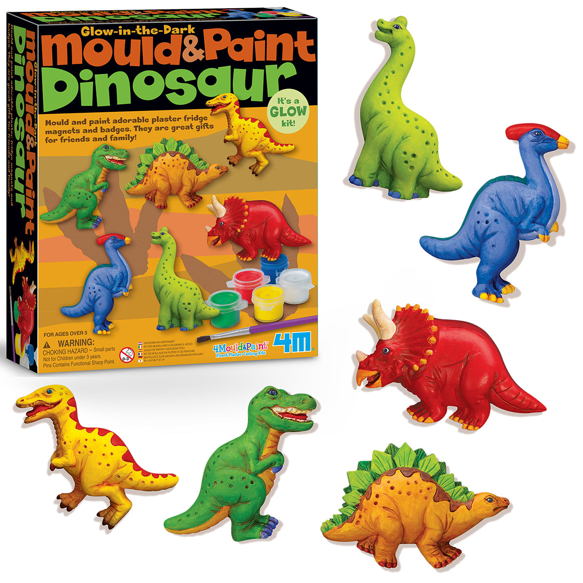 Dinosaurios Mould and Paint 4M