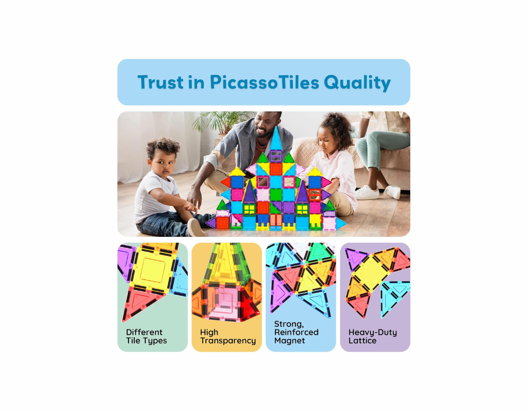 PICASSO TILES 101PZ con base para coche y bolsa de viaje