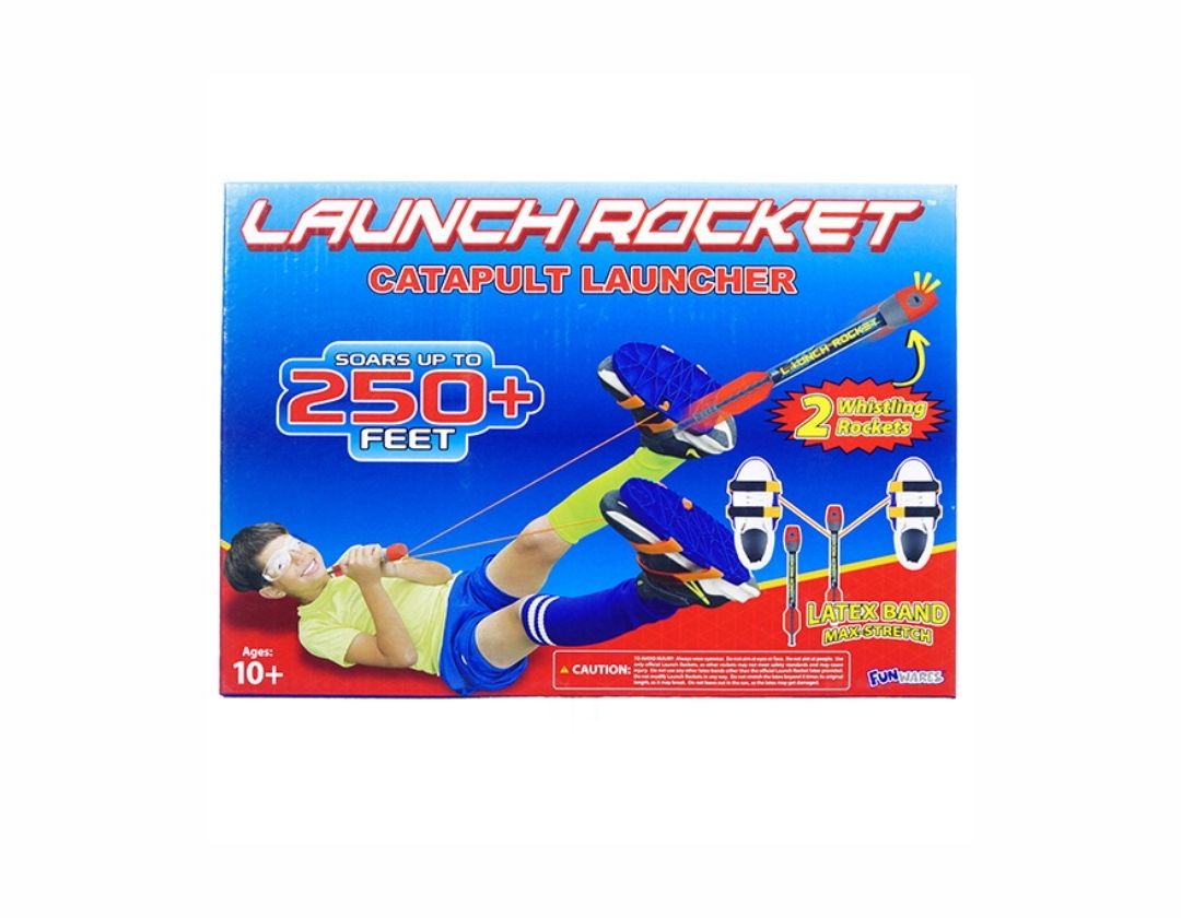 Lanzador de Catapulta con 2 Cohetes Silbadores - Edades 10+