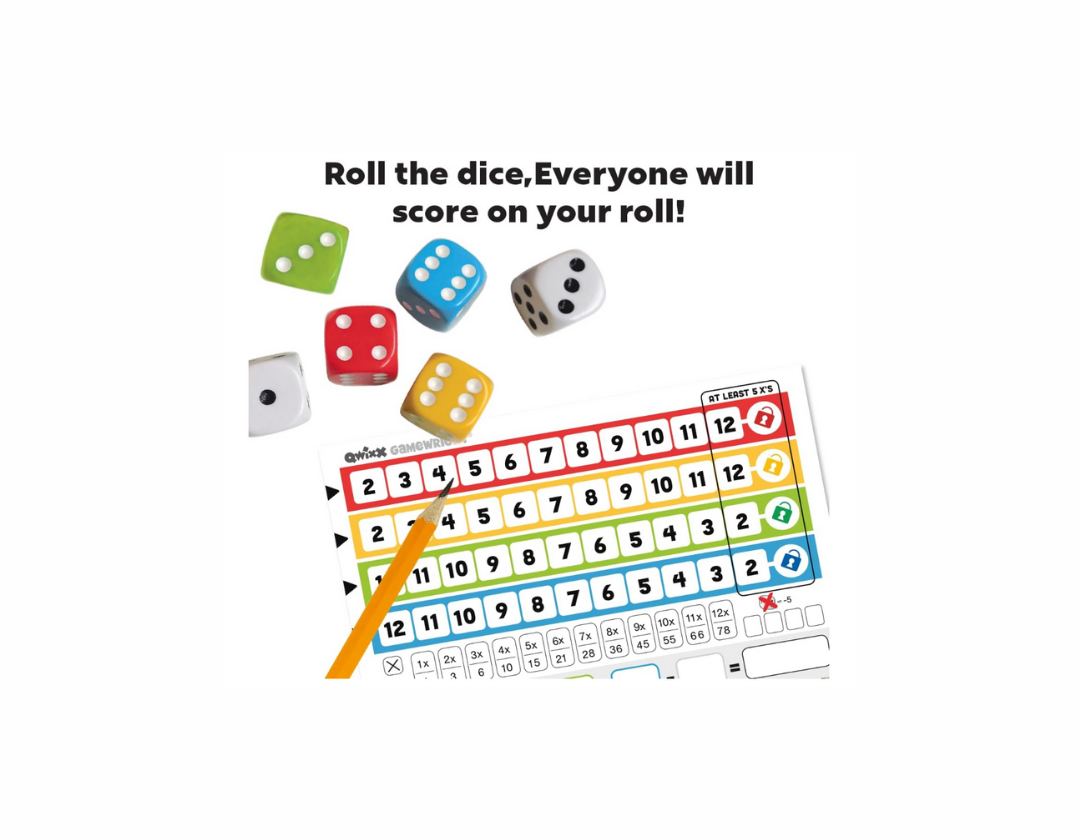 Juego de dados QWIXX de familia y rápido