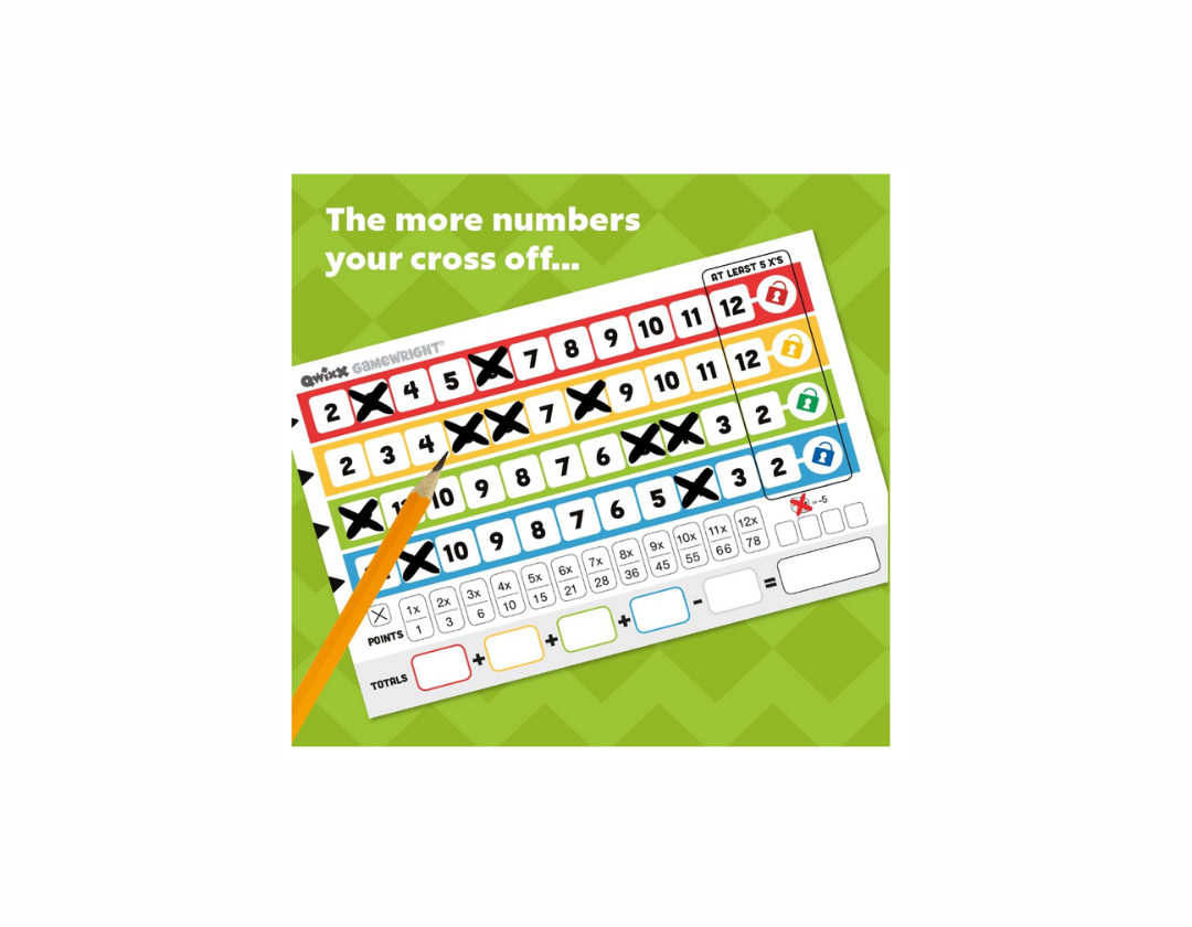 Juego de dados QWIXX de familia y rápido