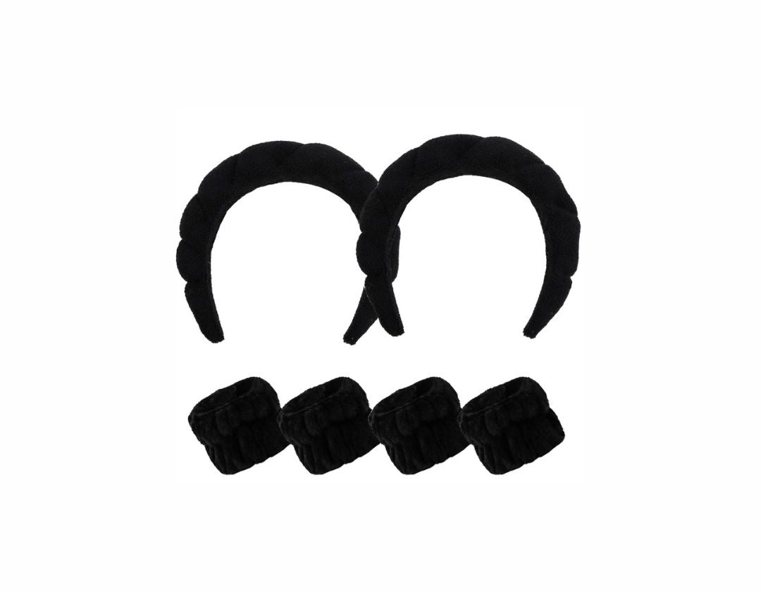 Set de Diademas y muñequeras para desmaquillarse