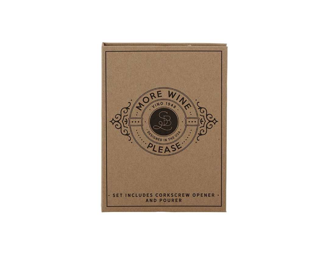 Tapón para Vino en Caja Libro - More Wine Please