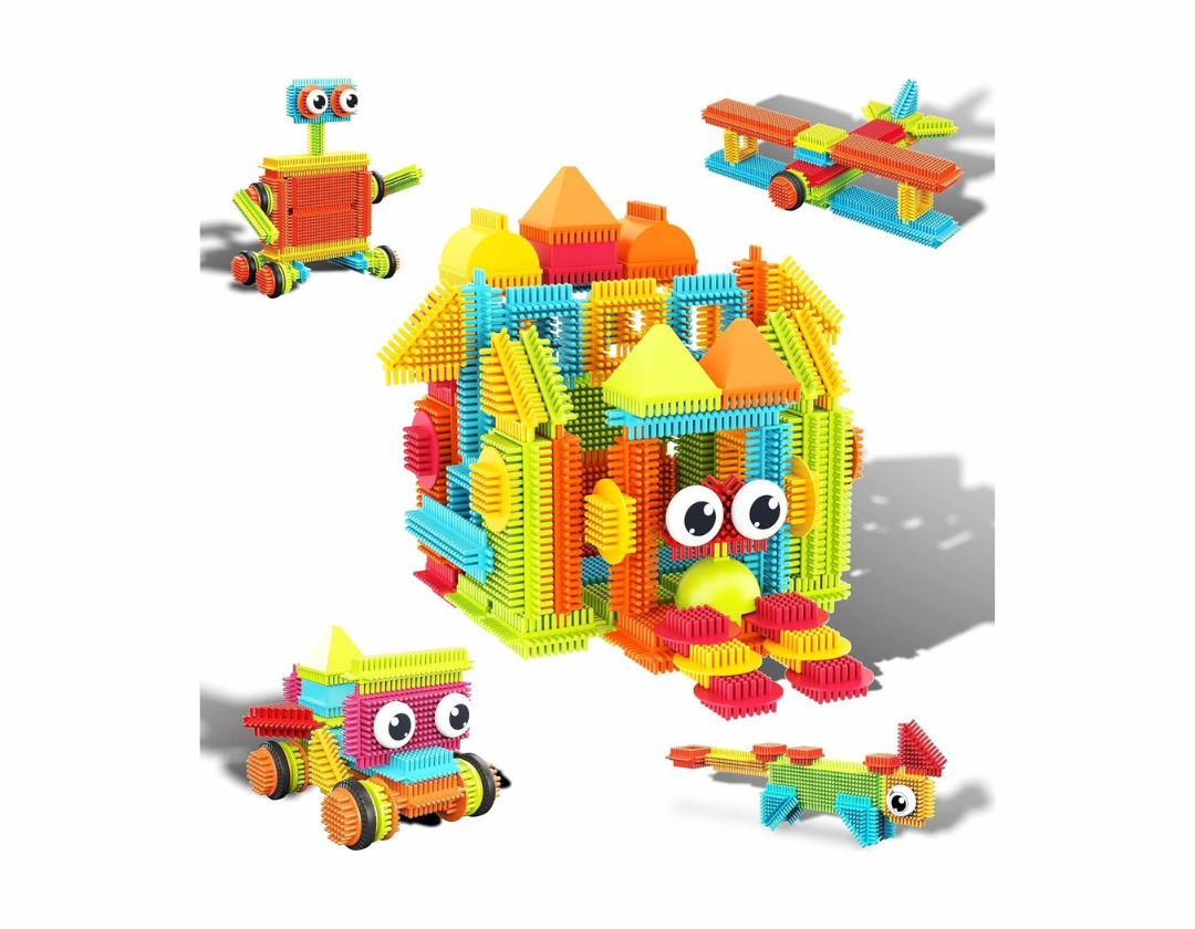 PicassoTiles 120 Piezas - Bloques Erizo 3D