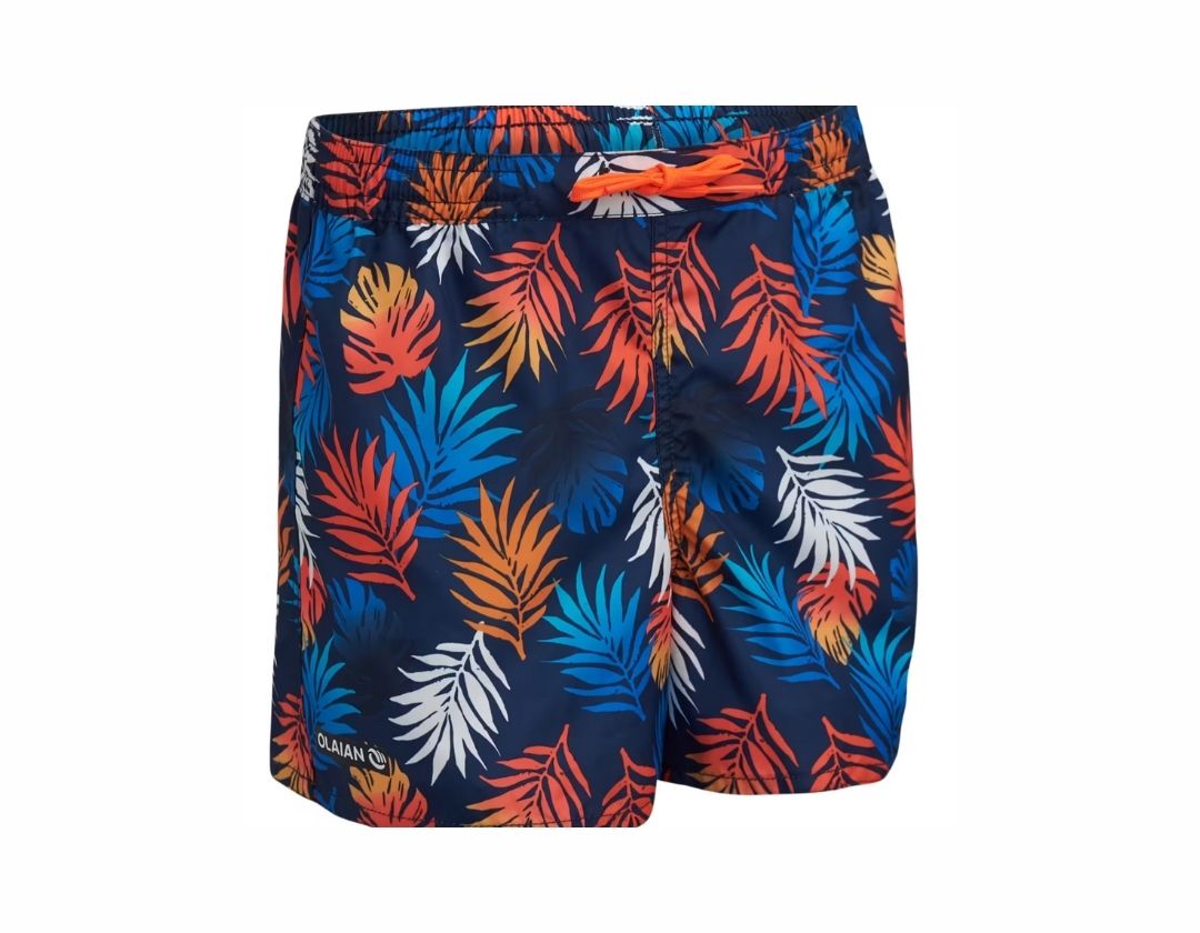 Terno De Baño Niño Naranja Y Azul - 103-112cm 4-5A