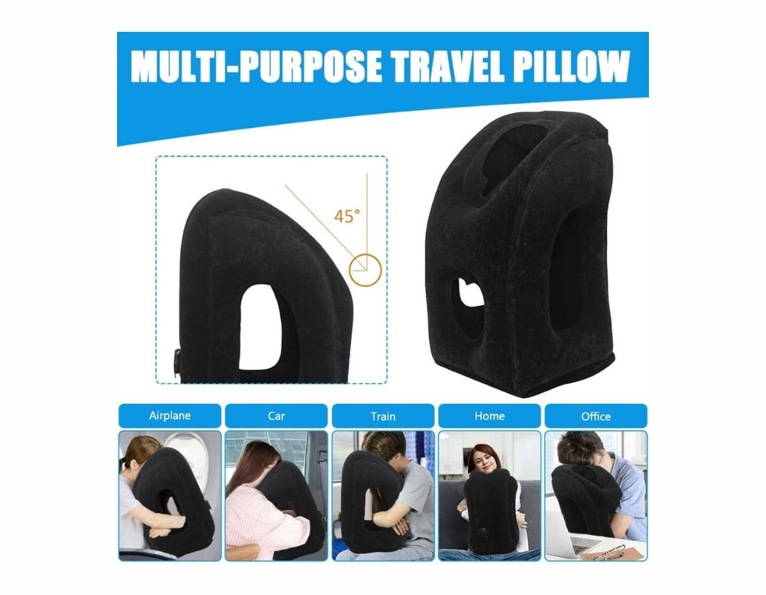 Almohada De Viaje Inflable para mesa de avión