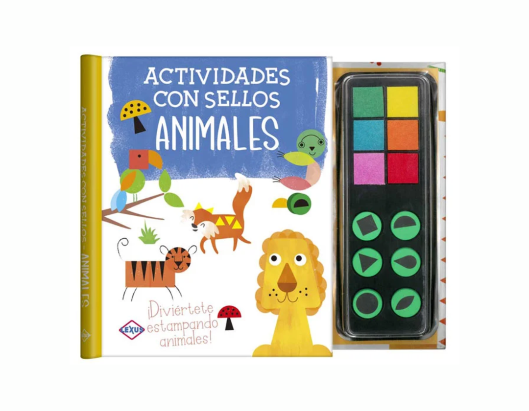 Libro Actividades Con Sellos Animales