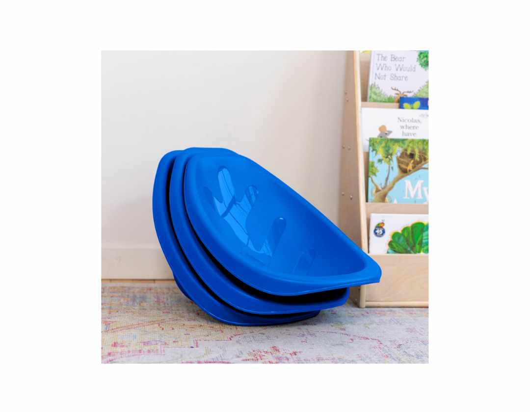 Set de silla en forma de hoja para el piso – Azul