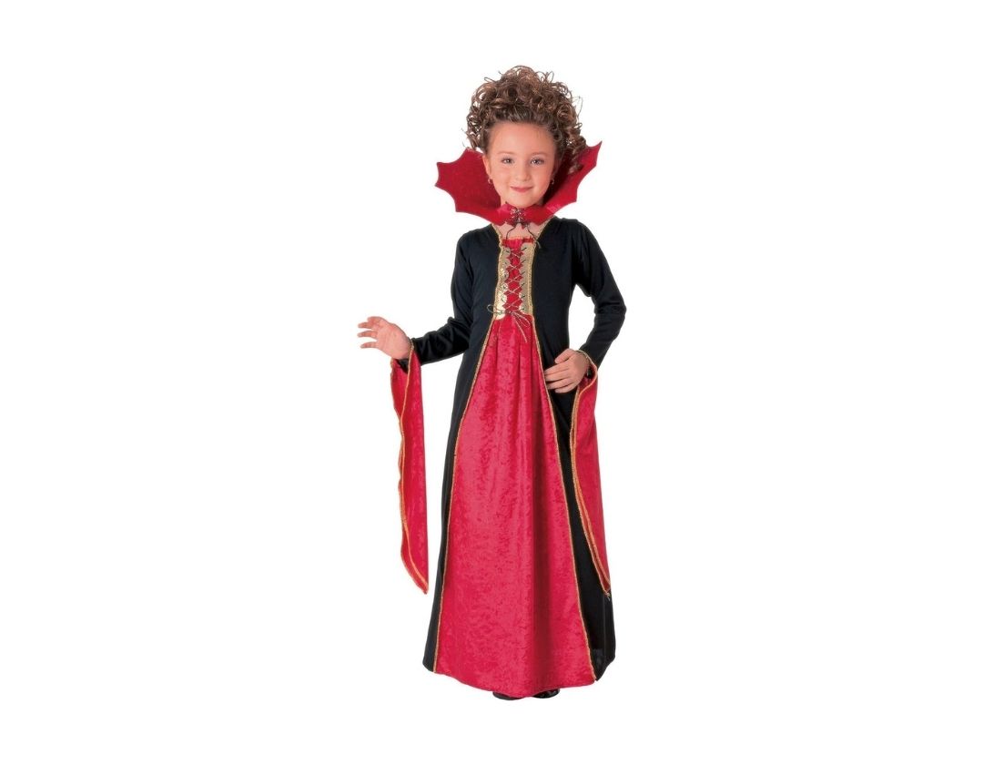 Disfraz De Vestido De Vampiresa Gótica, Para Niñas de 6-8 años