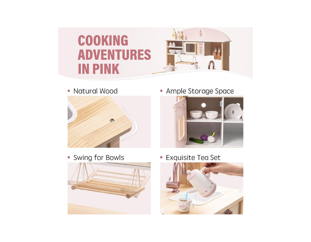 Cocina De Juguete Para Niños Con Accesorios