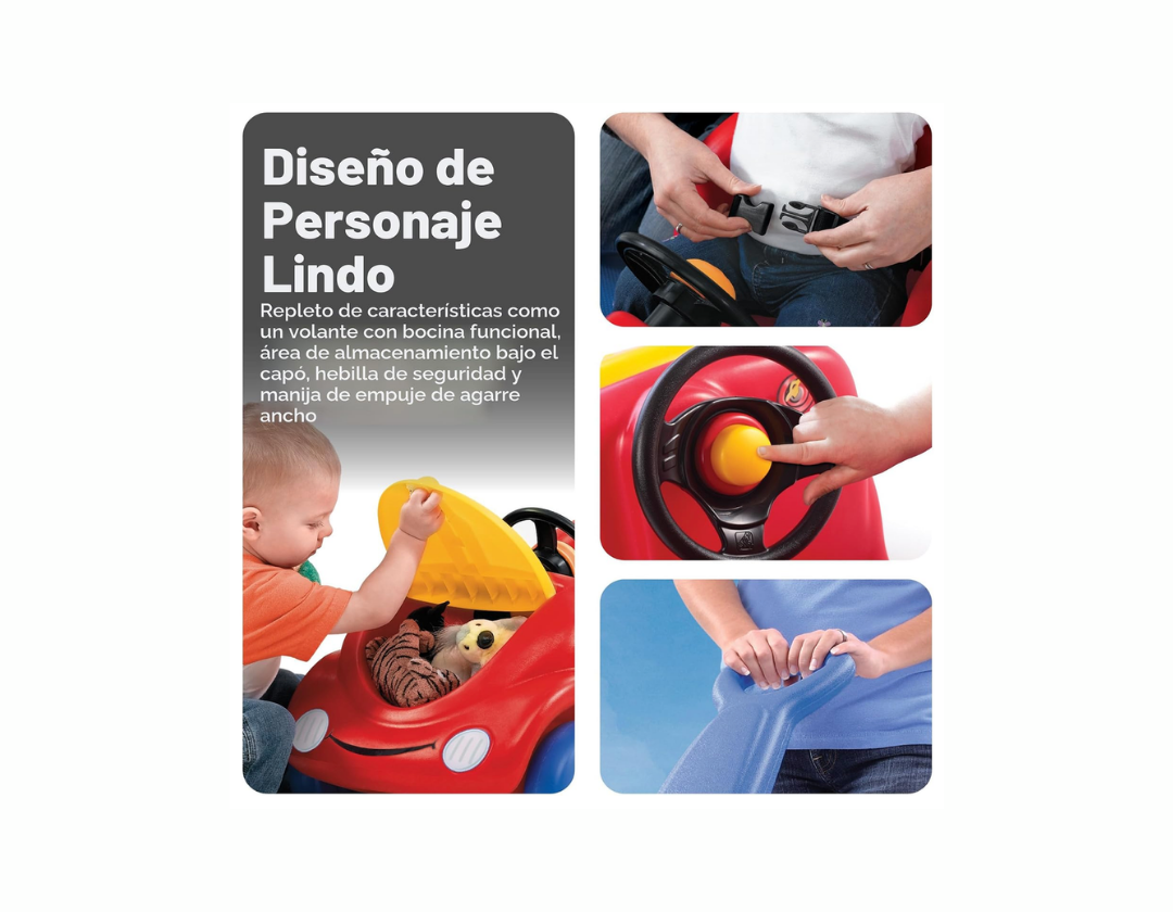 Step2 Carrito de Paseo para niños – Rojo Carro Buggy Empujar