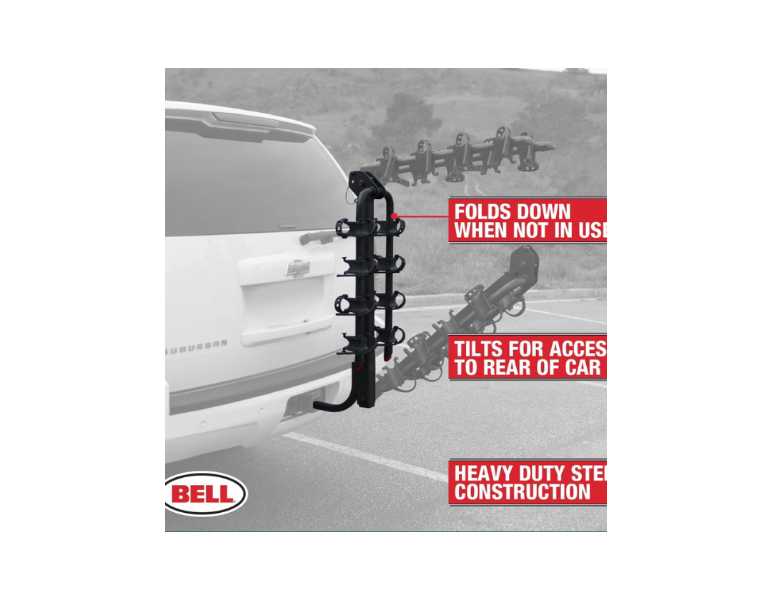 Rack de Enganche para Transportar Hasta 4 Bicicletas -RSLA