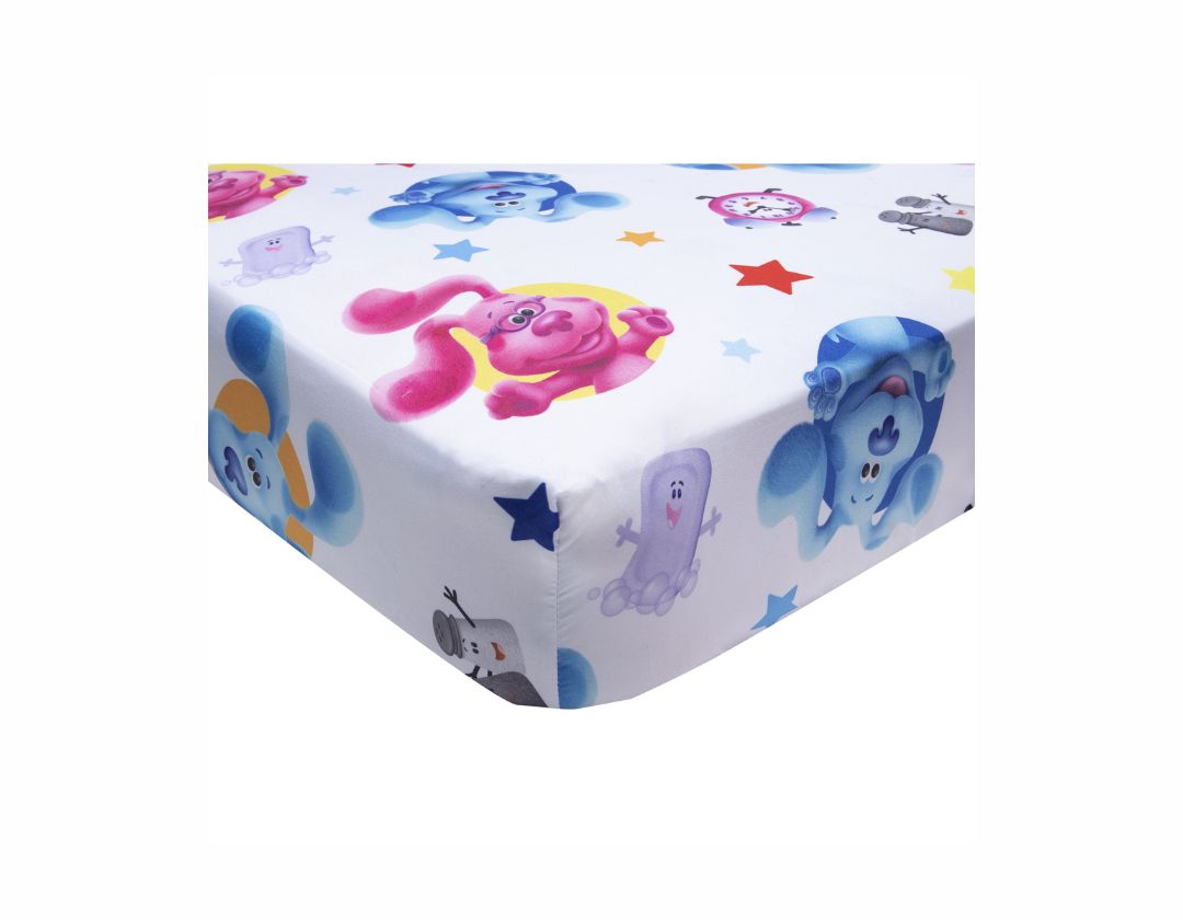 Pistas de Blue juego de cama de 4 Piezas - Cama de Toddler o Cuna 132 x 71 cm