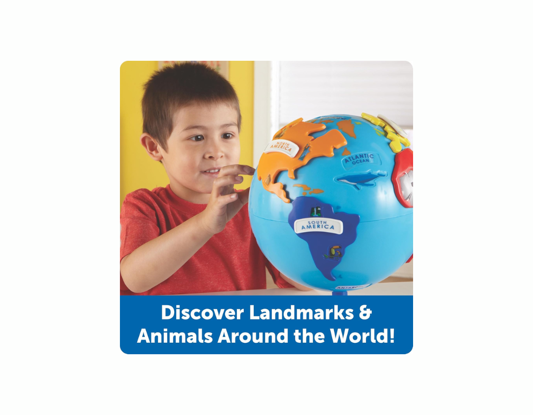 Globo terráqueo rompecabezas Learning Resources , 14 piezas