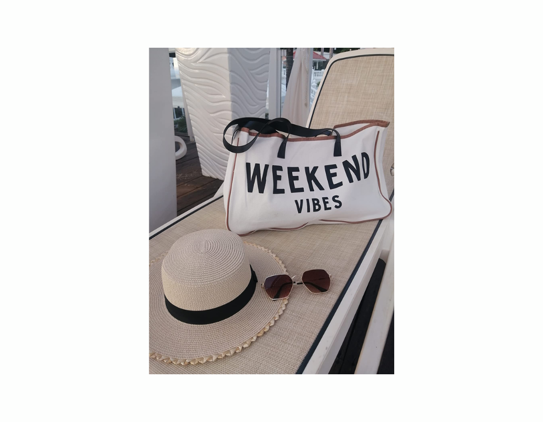 Canvas Tote-Weekend I Love You