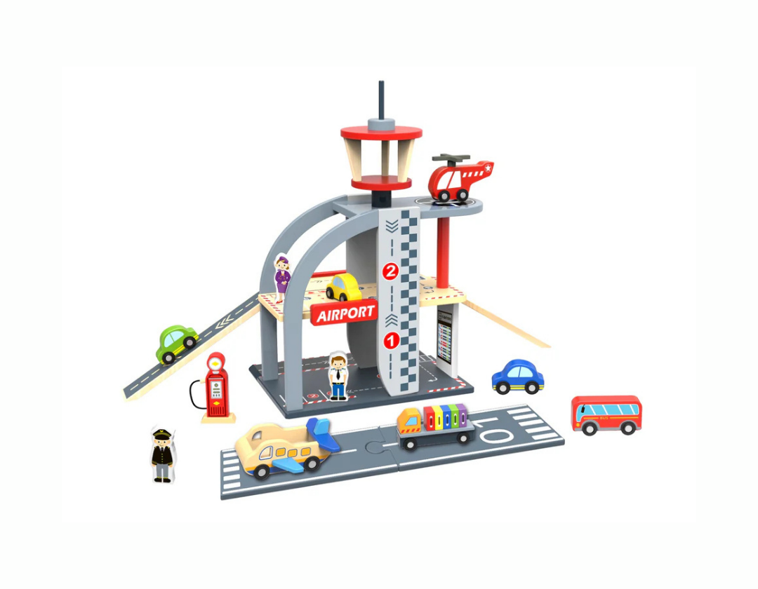 Mi Gran Aeropuerto de Madera – Set de Juego de Aeropuerto