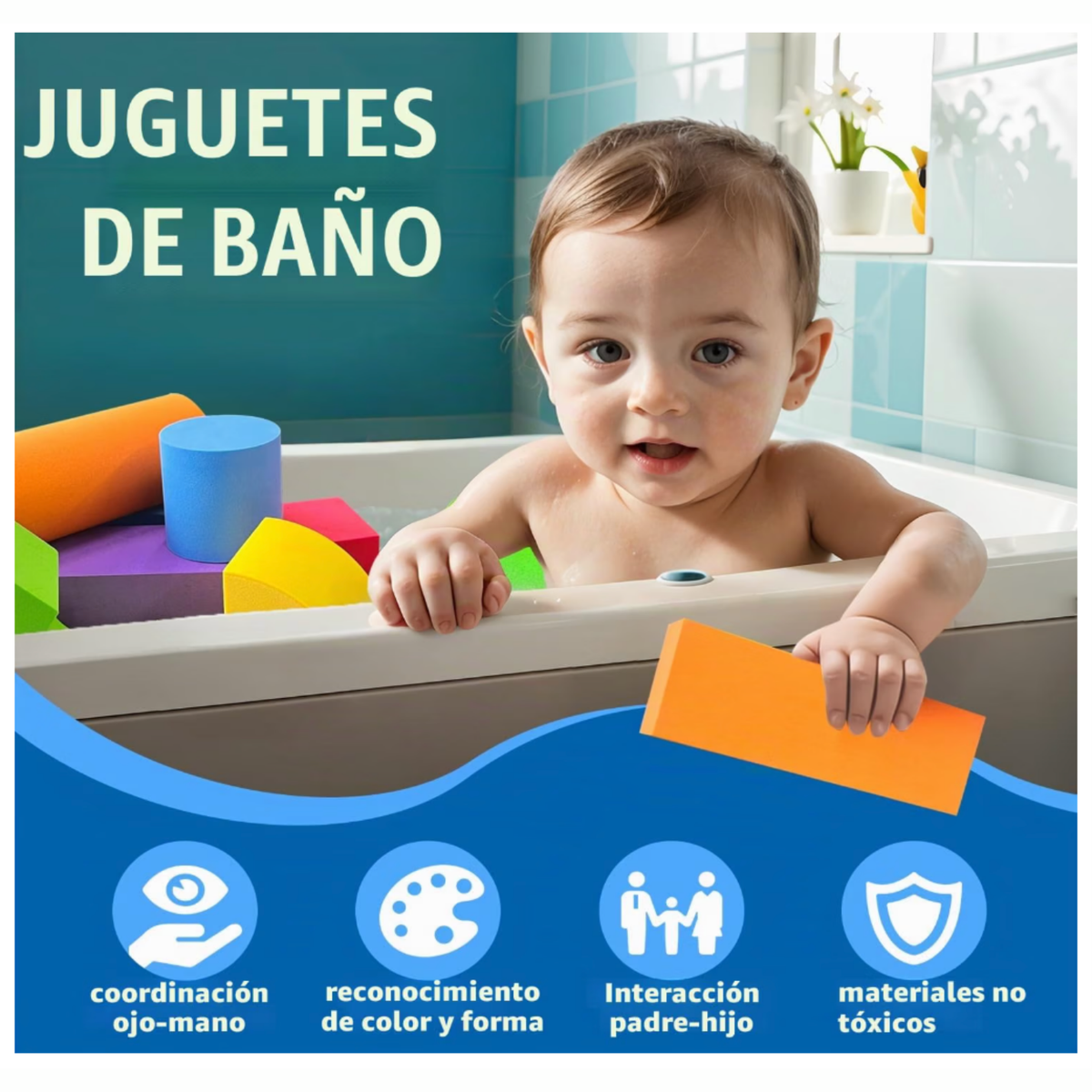 Set de Bloques de Construcción para Baño