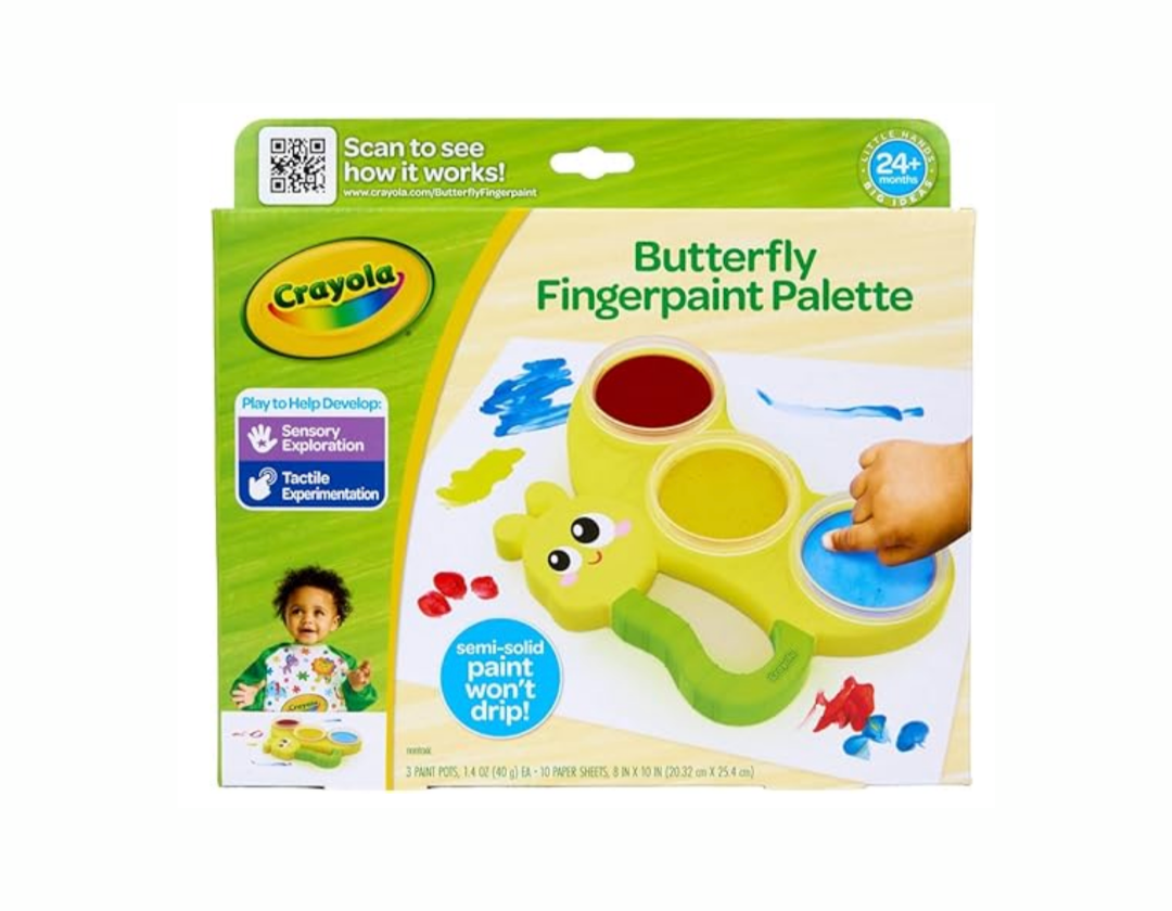 Paleta Crayola con Pinturas para Dedos Mariposa