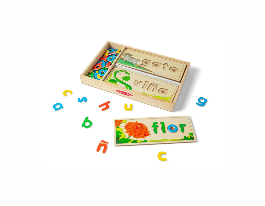 Melissa & Doug Juguete educativo de aprendizaje para ver y deletrear en español