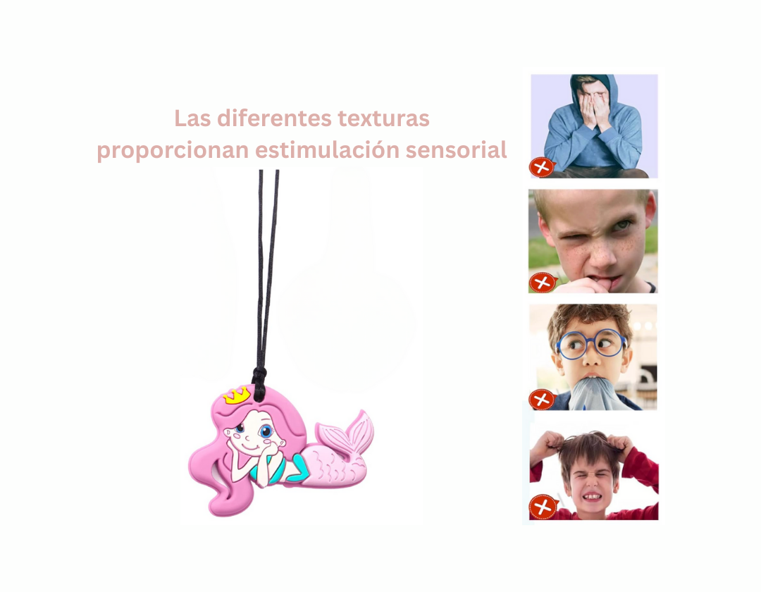 Mordedor colgante en forma de helado o sirena