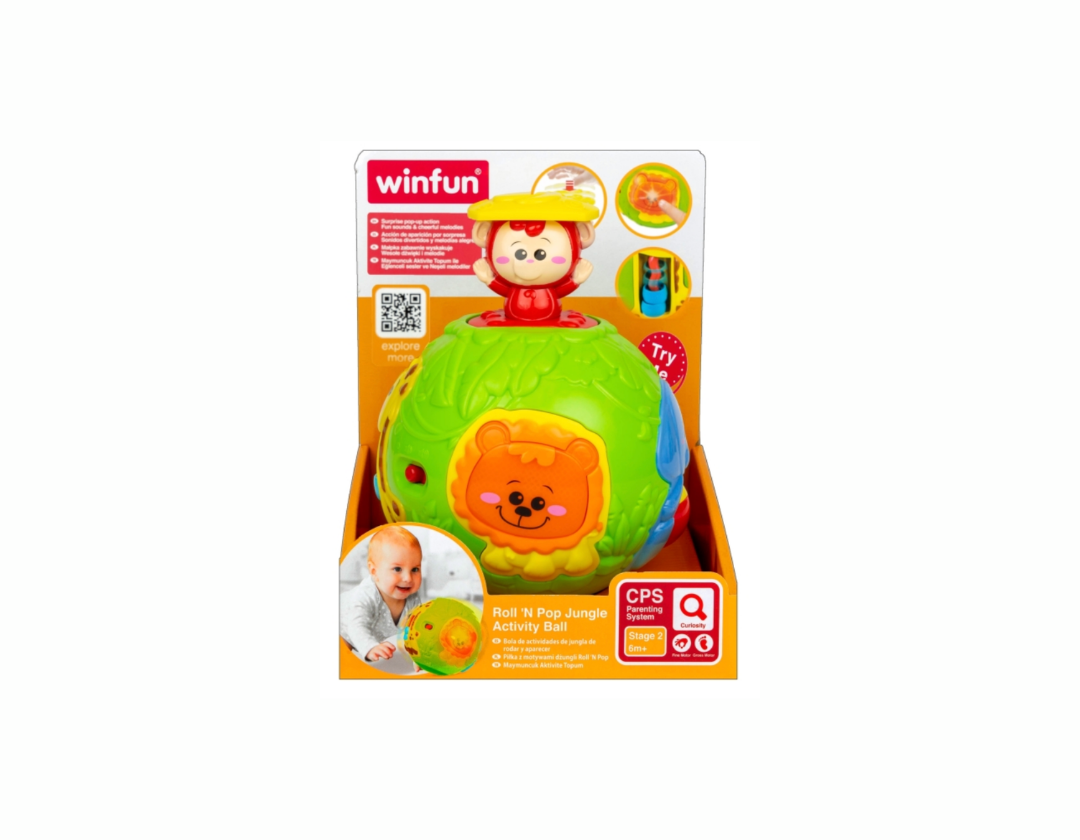 Pelota de Actividades Roll n Pop Jungle - Winfun