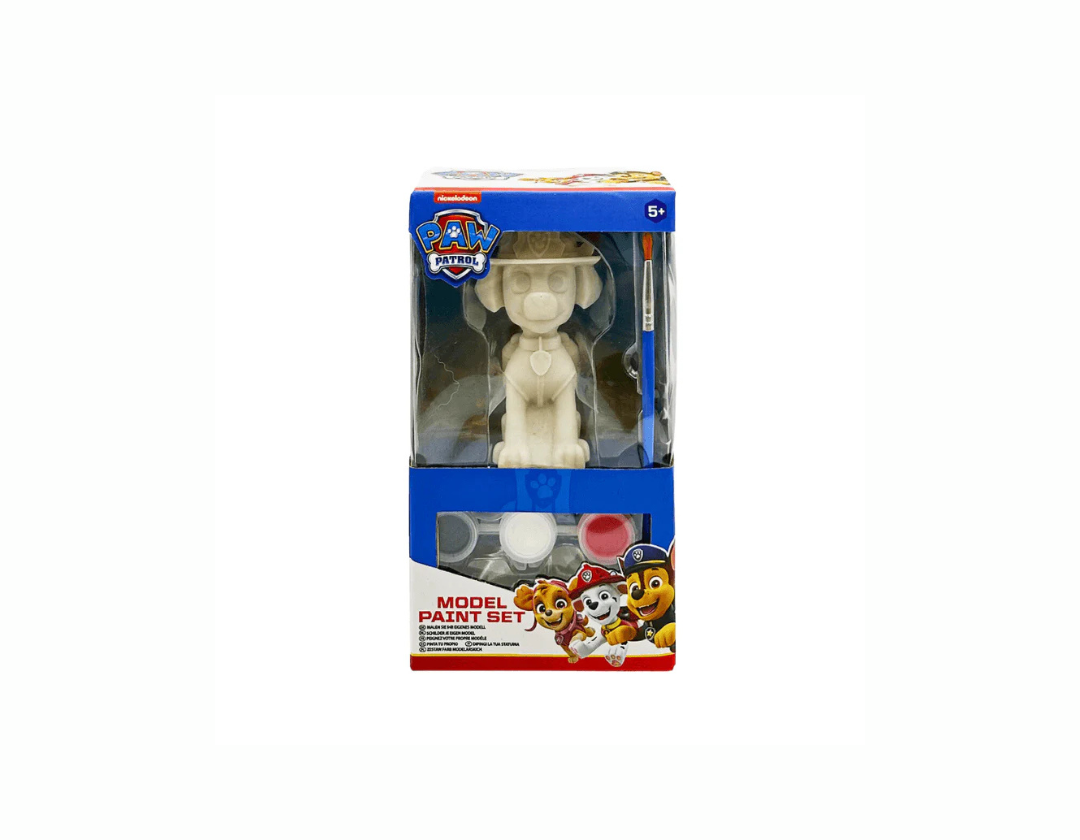 Set Para Pintar Figura Paw Patrol. Escoge entre Rubble, Skye, Marshal y Chase