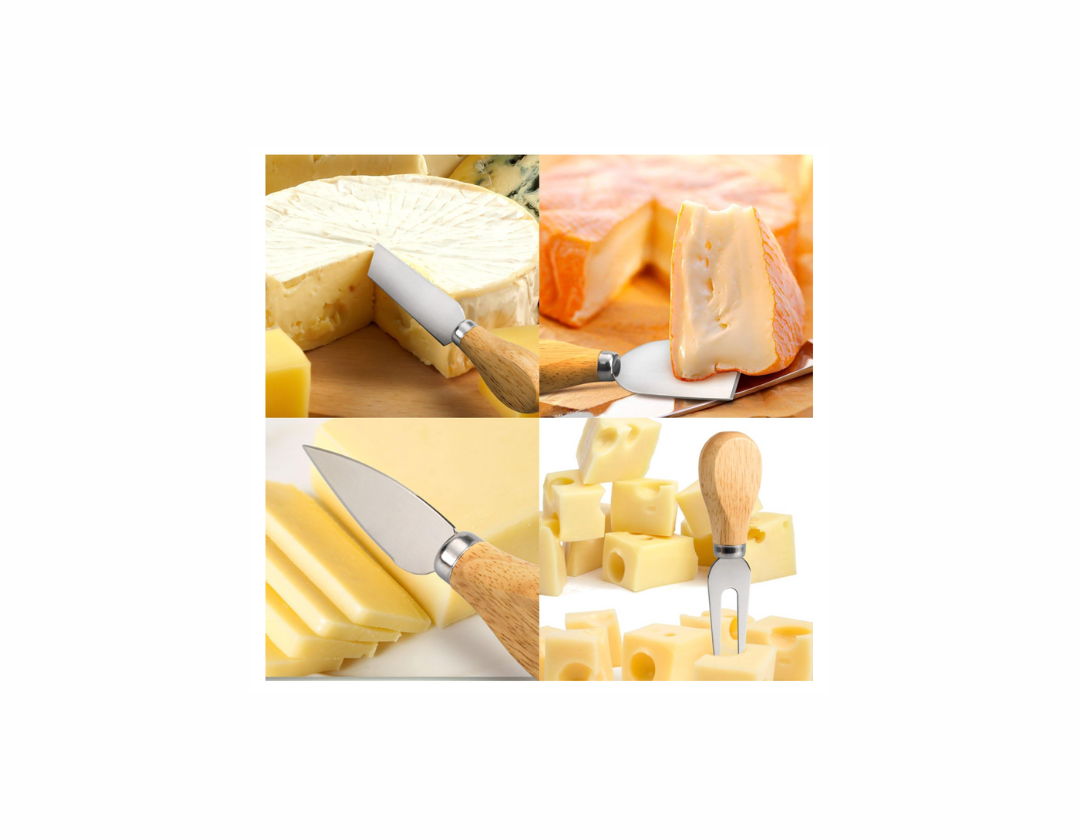 Set de 4 cuchillos para queso