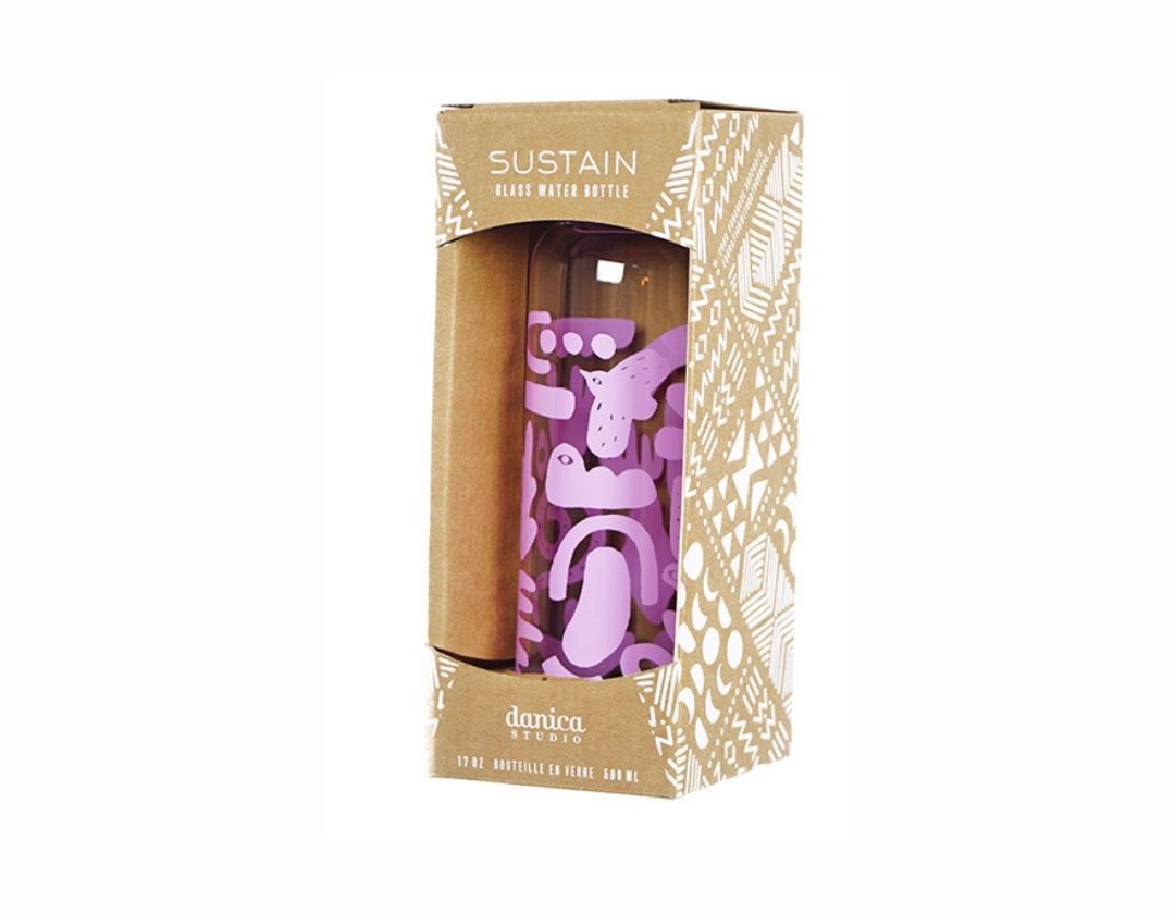 Termo vidrio Curio Morado 17OZ