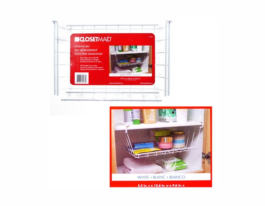 Caja de Almacenamiento Bajo Estantería de Madera Tipo Cajón