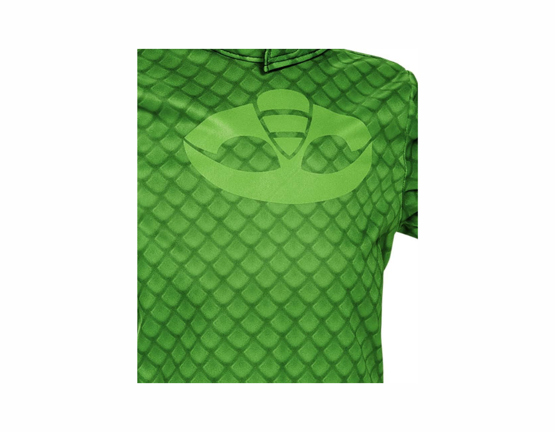 Disfraz Gekko Classic Pj Masks Disfraz Grande Verde, Para Niños de 4-6 años