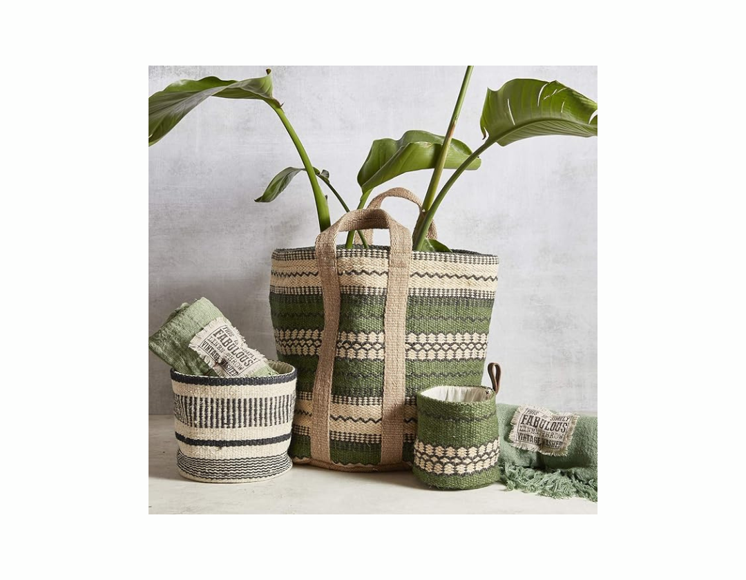 Bolsa Canasta Yute - Gris