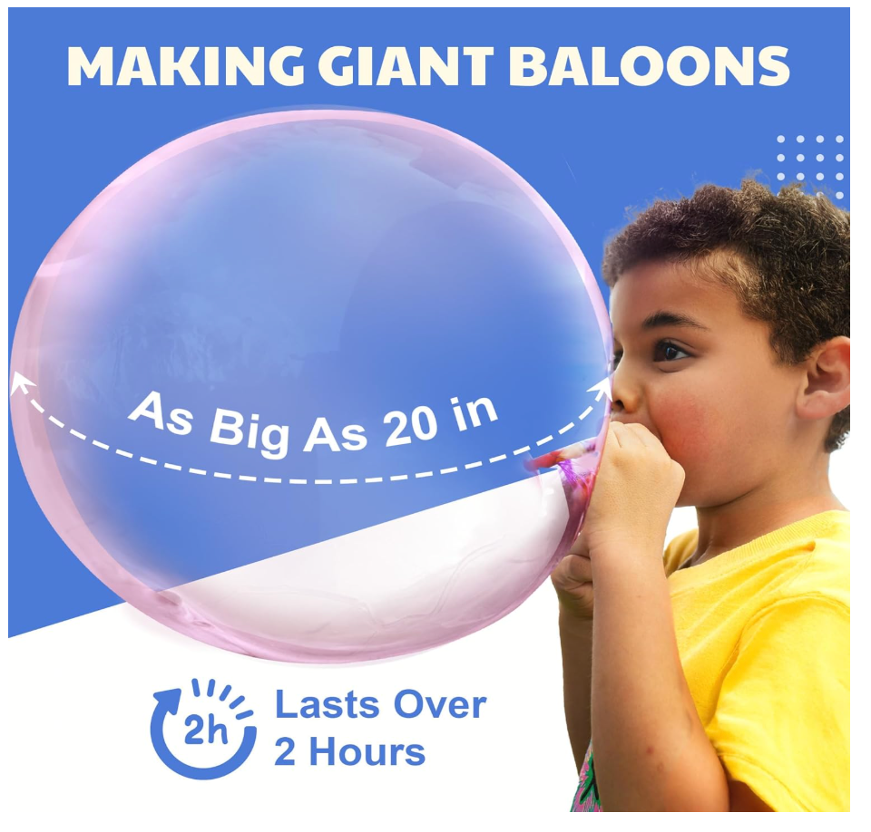 Kit para hacer Burbujas o globos de Plástico Magic Goo 3 en 1 - 4M