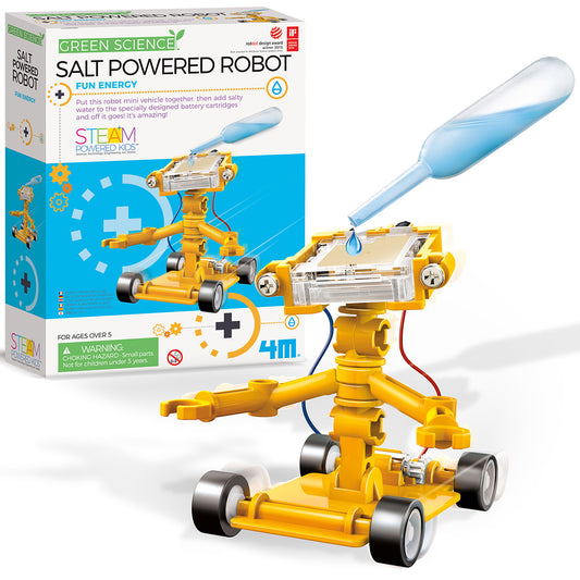 Robot Energizado con Sal Green Science 4M