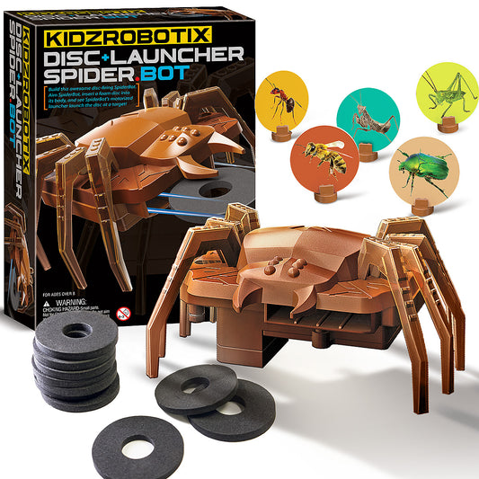 Lanzador de Discos SpiderBot KidzRobotix 4M