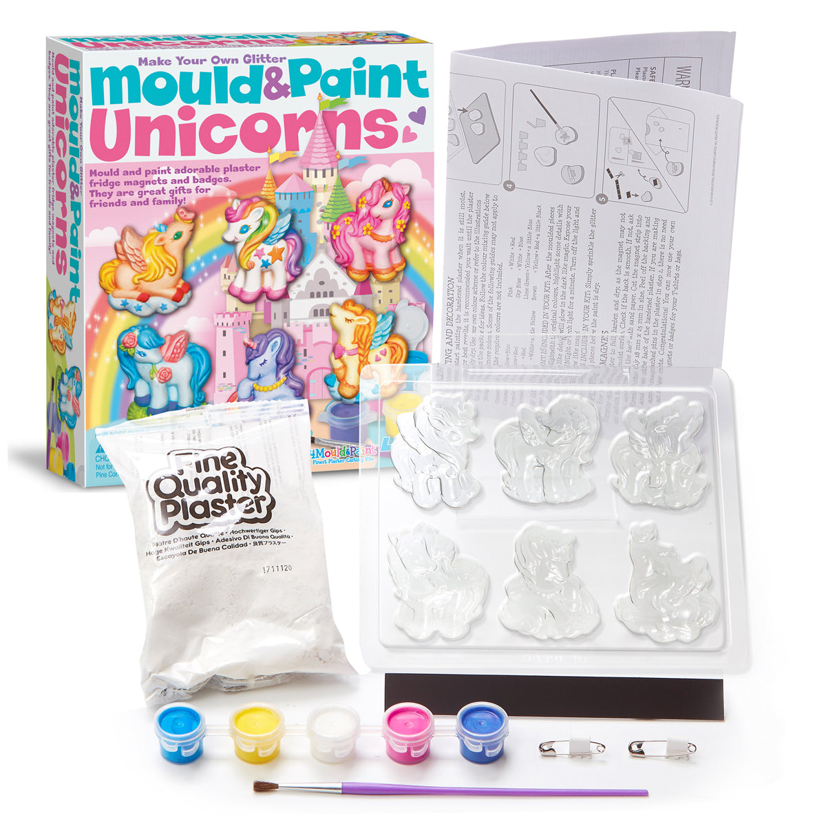 Unicornios Mould and Paint 4M
