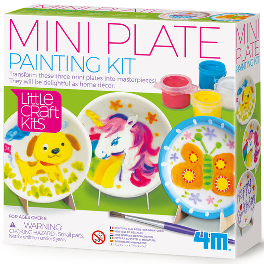 Kit para Pintar Mini Platos 4M