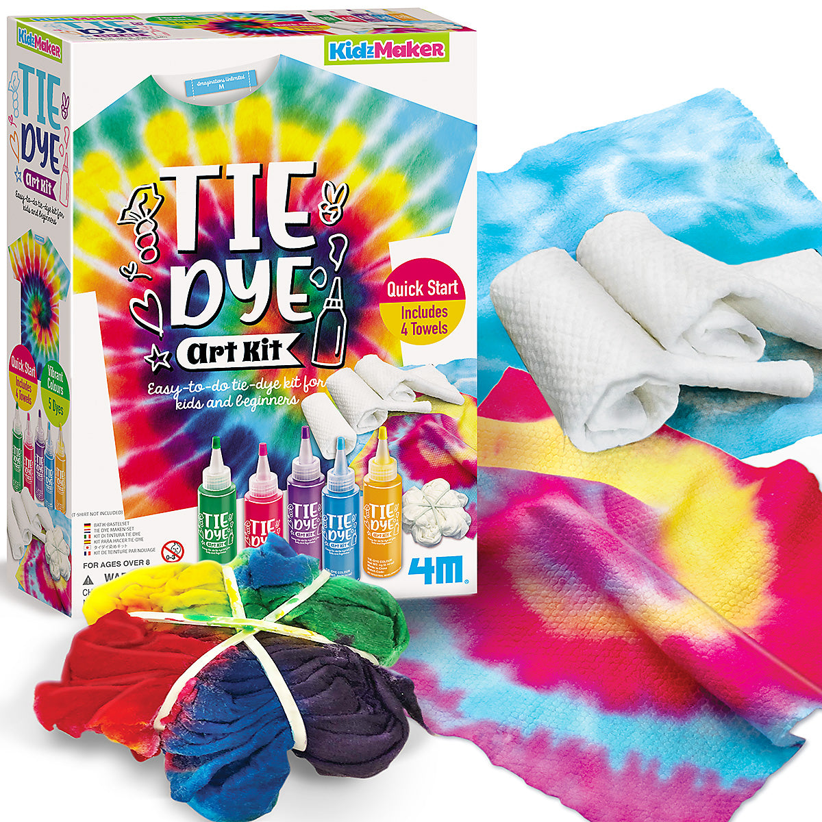 Kit de Arte Tie Dye KidzMaker 4M