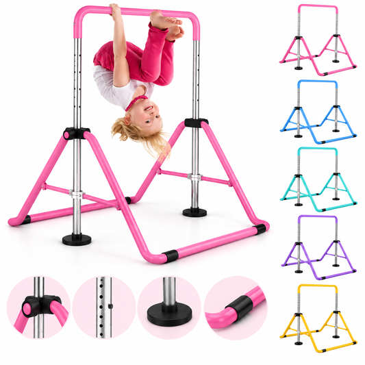 Barras de gimnasia para niños con altura ajustable