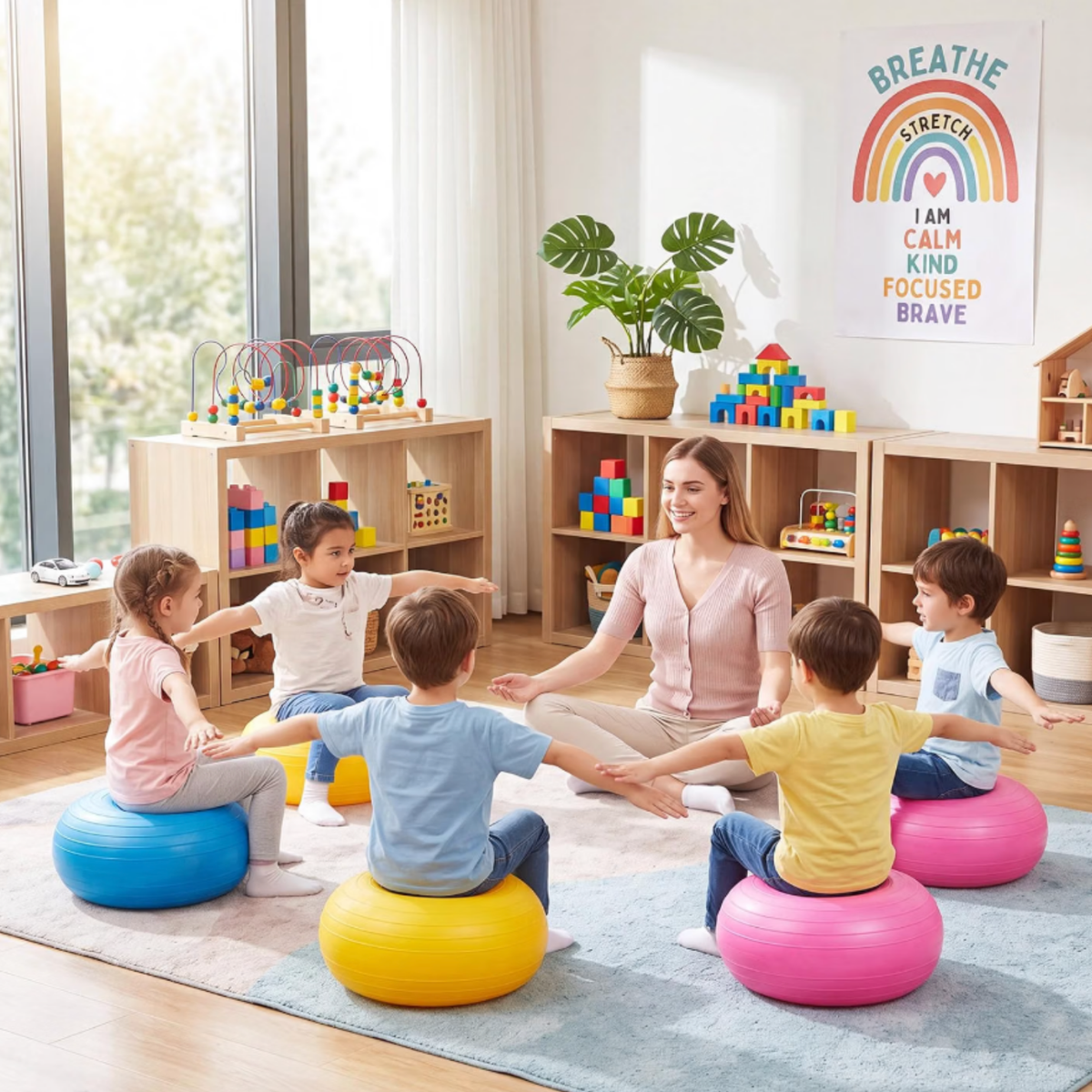 Pelota Inflable Donut de equilibrio y movimiento