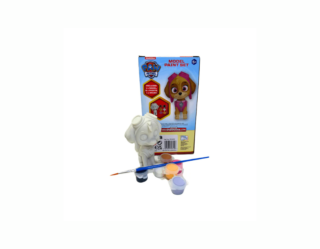 Set Para Pintar Figura Paw Patrol. Escoge entre Rubble, Skye, Marshal y Chase