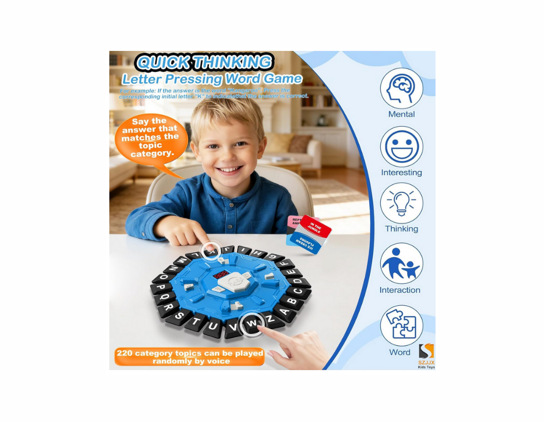 Juego de Palabras Familiar Educativo Letras