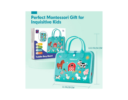 Libro Didáctico de Actividades Montessori para Niños. Busy Board.