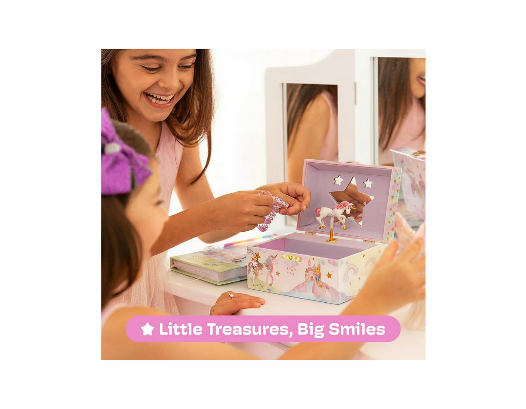 Joyero musical de unicornio pequeño