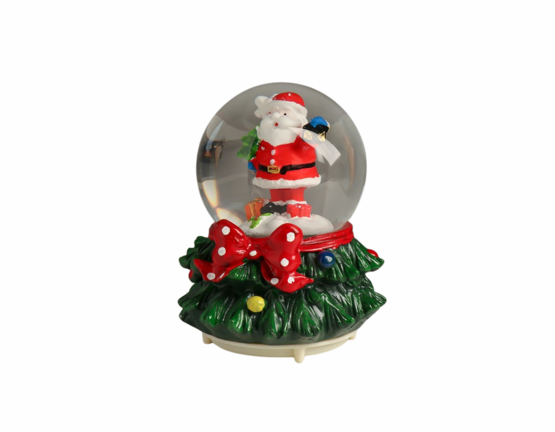 Caja Musical o globo de nieve navideño