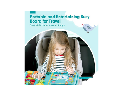 Libro Didáctico de Actividades Montessori para Niños. Busy Board.