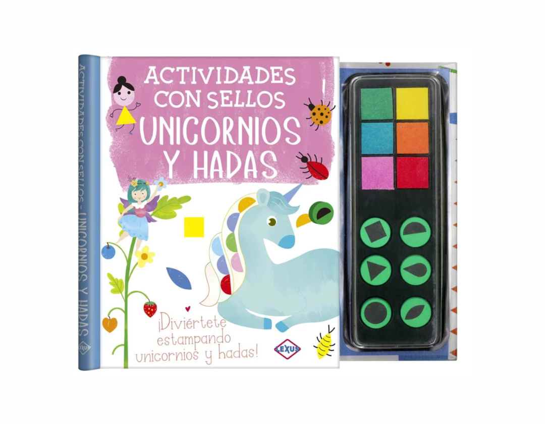 Libro Actividades Con Sellos Unicornios