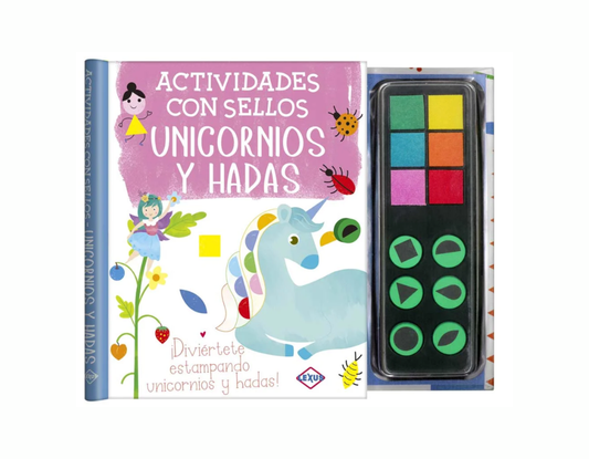 Libro Actividades Con Sellos Unicornios