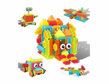 PicassoTiles – 120 Pieces Hedgehog Interlocking 3D Blocks