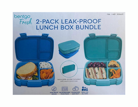 Set de 2 Loncheras Bentgo Fresh de 4 compartimentos (paquete de 2)