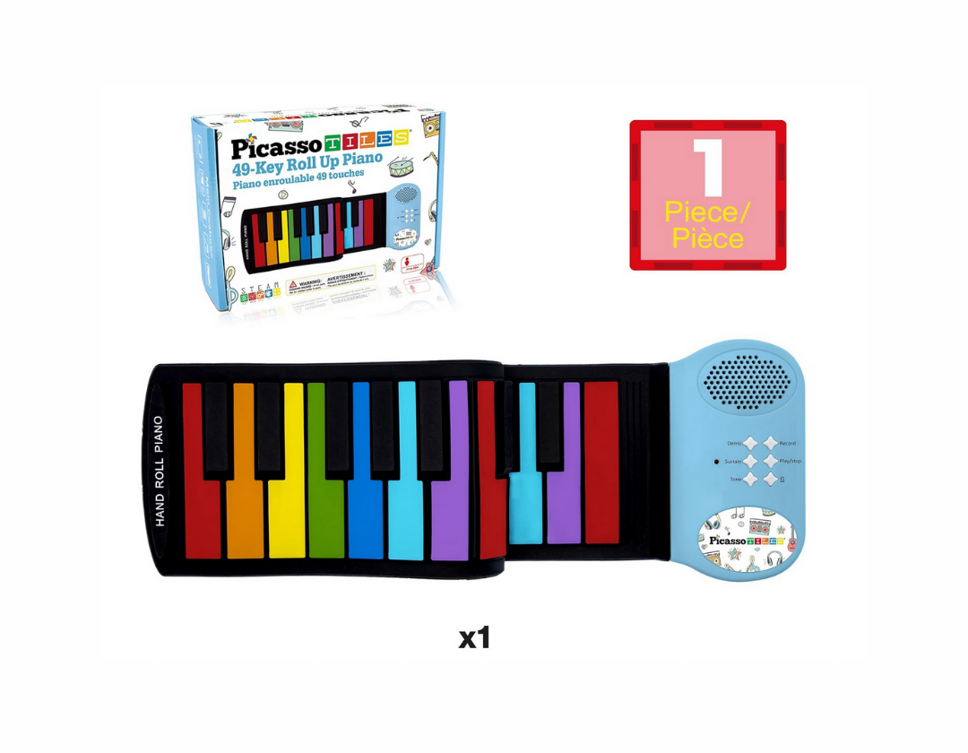 PICASSOTILES PT49 KIDS 49-KEY FLEXIBLE ROLL-UP EDUCATIONAL PIANO